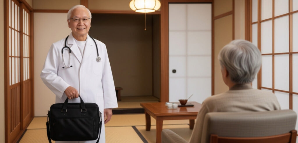 訪問診療する医師